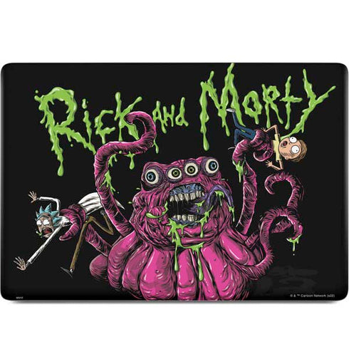 Adult Swim Rick and Morty Tentacle Attack MacBook Skins